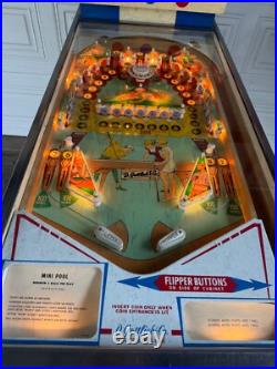1969 Gottlieb's Mini Pool Rare pool/billiards themed pinball Machine 1969 Gottlieb's Mini Pool Rare pool/billiards themed pinball Machine