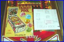 1969 Gottliebs Target Pool Pinball Machine