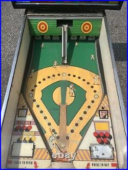 1971 Williams Action Baseball Machine Pitch And Bat Pinball Arcade