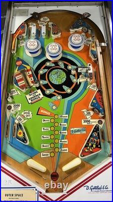 1972 Outer Space PINBALL MACHINE FULLY REFURBISHED PLAYS GREAT 2 PLAYERS SPACE