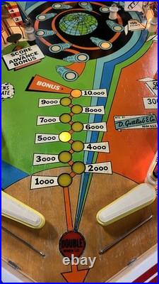 1972 Outer Space PINBALL MACHINE FULLY REFURBISHED PLAYS GREAT 2 PLAYERS SPACE