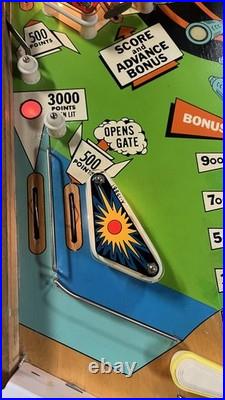 1972 Outer Space PINBALL MACHINE FULLY REFURBISHED PLAYS GREAT 2 PLAYERS SPACE