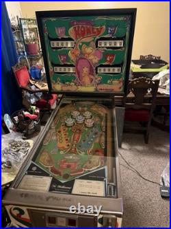 1972 Williams Honey Pinball Machine 4 Player EM Vintage Arcade Works