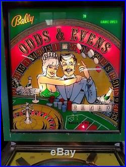 1973 Bally Odds and Evens Pinball machine