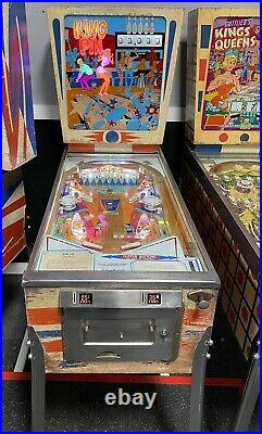 1973 Gottlieb King Pin Pinball Machine 10 Drop Targets Bowling Theme