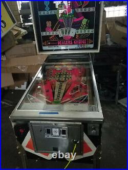 1974 Williams Dealers Choice Pinball Machine