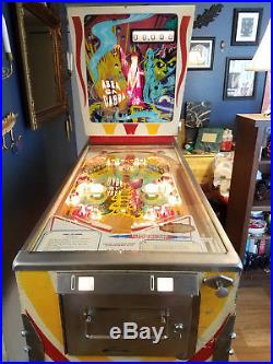 1975 Gottlieb Abra Ca Dabra pinball machine vintage wedgehead EM