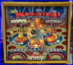1975 Wizard Wizard! Pinball Machine Fully Refurbished The Who Tommy Daltry Leds