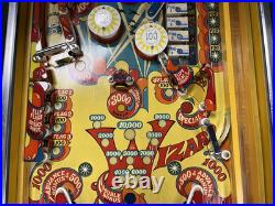 1975 Wizard Wizard! Pinball Machine Fully Refurbished The Who Tommy Daltry Leds