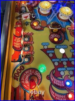 1975 Wizard Wizard! Pinball Machine Fully Refurbished The Who Tommy Daltry Leds