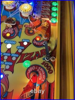1975 Wizard Wizard! Pinball Machine Fully Refurbished The Who Tommy Daltry Leds
