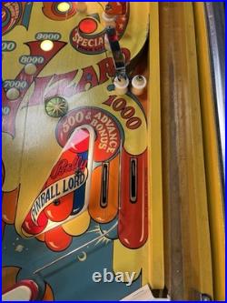 1975 Wizard Wizard! Pinball Machine Fully Refurbished The Who Tommy Daltry Leds