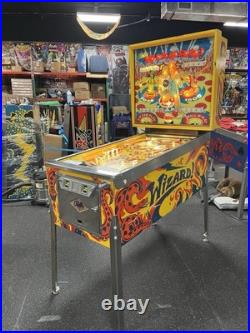 1975 Wizard Wizard! Pinball Machine Fully Refurbished The Who Tommy Daltry Leds