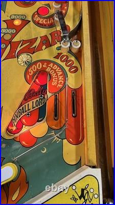 1975 Wizard Wizard! Pinball Machine Fully Refurbished Tommy Daltrey The Who