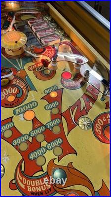 1975 Wizard Wizard! Pinball Machine Fully Refurbished Tommy Daltrey The Who