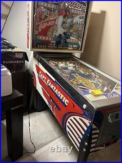 1976 Bally Elton John Captain Fantastic Pinball Machine Vintage Arcade Game