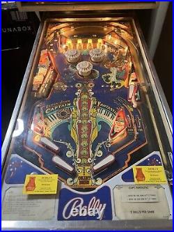 1976 Bally Elton John Captain Fantastic Pinball Machine Vintage Arcade Game