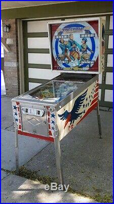 1976 Bally Freedom Pinball Machine EM Coin Op Arcade Patriotic Bicentennial