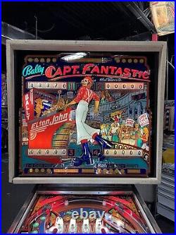 1976 Captain Fantastic And The Brown Dirty Cowboy Pinball Machine Prof Tech Leds