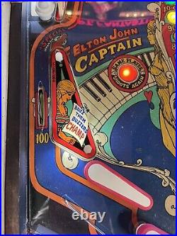 1976 Captain Fantastic And The Brown Dirty Cowboy Pinball Machine Prof Tech Leds