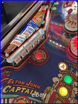 1976 Captain Fantastic And The Brown Dirty Cowboy Pinball Machine Prof Tech Leds