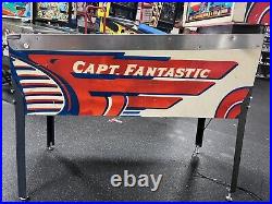 1976 Captain Fantastic And The Brown Dirty Cowboy Pinball Machine Prof Tech Leds