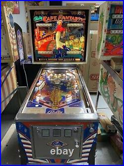 1976 Captain Fantastic Pinball Machine Elton John Tommy Incredible Condition