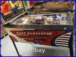 1976 Captain Fantastic Pinball Machine Elton John Tommy Incredible Condition