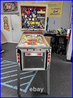 1976 Card Whiz Pinball Machine 9 Drop Targets Professional Techs Em Magic Cards