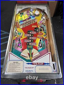 1976 Card Whiz Pinball Machine 9 Drop Targets Professional Techs Em Magic Cards