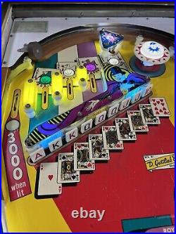 1976 Card Whiz Pinball Machine 9 Drop Targets Professional Techs Em Magic Cards