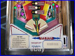 1976 Card Whiz Pinball Machine 9 Drop Targets Professional Techs Em Magic Cards