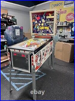 1976 Card Whiz Pinball Machine 9 Drop Targets Professional Techs Em Magic Cards