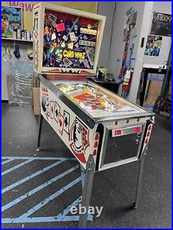 1976 Card Whiz Pinball Machine 9 Drop Targets Professional Techs Em Magic Cards