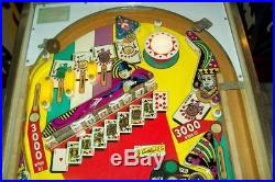 1976 Gottlieb CARD WHIZ Pinball Machine -Indianapolis, IN-Nice Shape, Needs Work