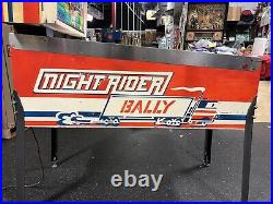 1976 Restored Bally Night Rider Pinball Machine Professional Techs Trucks