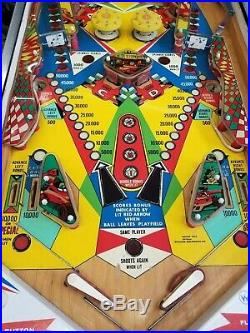 1976 Williams Grand Prix pinball machine 4 player electro mechanical AS IS EM