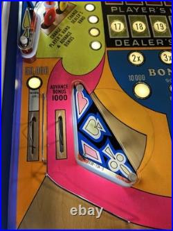 1977 Bally Black Jack Pinball Machine Looks Great Refurbished Blackjack 1977 Bally Black Jack Pinball Machine Looks Great Refurbished Blackjack