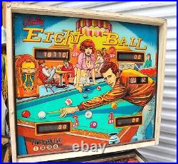 1977 Bally EIGHT BALL Pinball Machine- Fonzie Happy Days- Plays Great Read