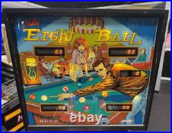 1977 Bally Eight Ball 8 Pinball Machine Prof Techs Plays Great Fonzie Happy Days