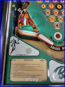 1977 Bally Eight Ball 8 Pinball Machine Prof Techs Plays Great Fonzie Happy Days