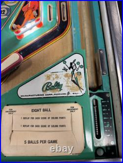1977 Bally Eight Ball 8 Pinball Machine Prof Techs Plays Great Fonzie Happy Days