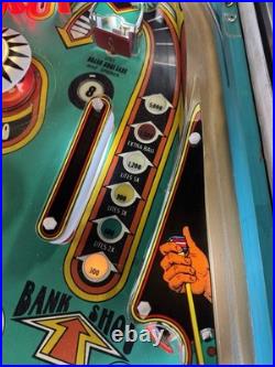 1977 Bally Eight Ball 8 Pinball Machine Prof Techs Plays Great Fonzie Happy Days