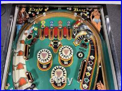 1977 Bally Eight Ball 8 Pinball Machine Prof Techs Plays Great Fonzie Happy Days