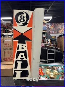 1977 Bally Eight Ball 8 Pinball Machine Prof Techs Plays Great Fonzie Happy Days