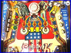 1977 Bally Evel Knievel Pinball Machine Rare Original Collectors Condition