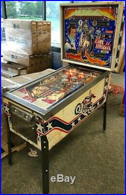 1977 Bally's Evel Knievel Arcade Pinball Machine coin-op kiss evil FREE S/H