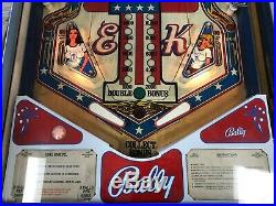 1977 Bally's Evel Knievel Arcade Pinball Machine coin-op kiss evil FREE S/H