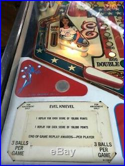 1977 Bally's Evel Knievel pinball machine
