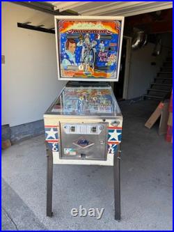 1977 Evil Knievel Pinball Machine, Good Condition